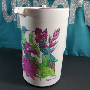 Tupperware (TM) Hummingbird 1gal pitcher and 2 cup canisters set